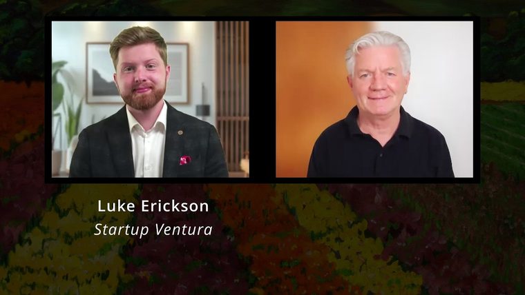 Luke Erickson on the Our Ventura TV set with host George Alger